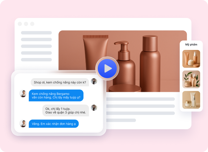 Cosmetics sales staff